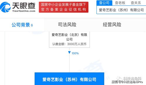 爱奇艺在苏州成立影业公司,经营范围含日用百货销售